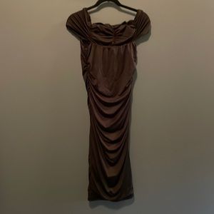 Juniors black tight fitting dress